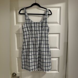 Abercrombie and Fitch blue tweed dress size L NWOT